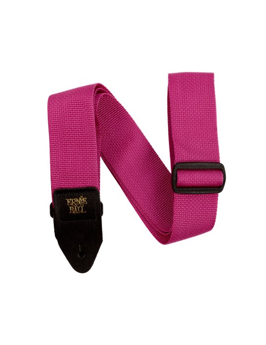 CORREA EB GUIT/ BAJO POLYPRO - FRAMBUESA & NEGRO