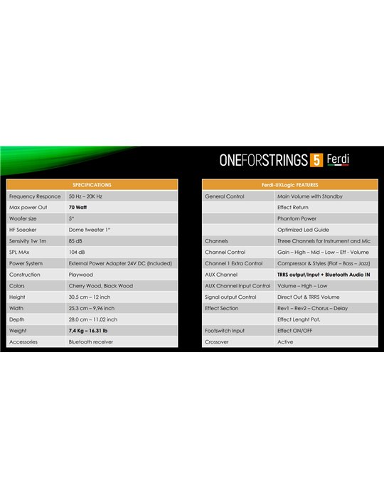 ONE FORSTRINGS 5 FERDI BLACK