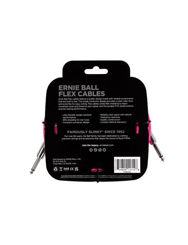 CABLE EB INSTRUMENTO FLEX JACK-JACK SS 6 m - Rosa 2