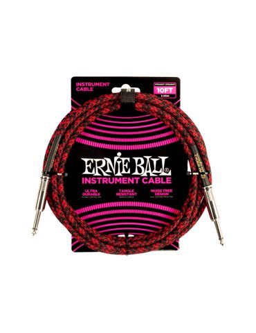 CABLE EB INSTRUMENTO JACK-JACK SS 3 m - Negro / Rojo 2
