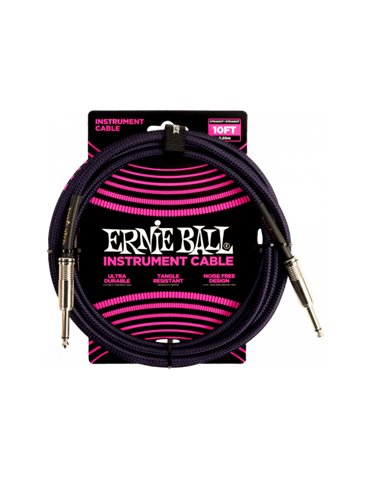 CABLE EB INSTRUMENTO JACK-JACK SS 3 m - Negro / Púrpura