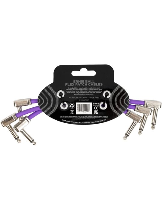 CABLE EB FLEX PATCH 6? PURPLE - PACK 3