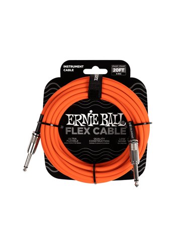 CABLE EB INSTRUMENTO FLEX JACK-JACK SS 6 m - Naranja
