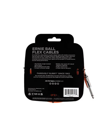 CABLE EB INSTRUMENTO FLEX JACK-JACK SS 6 m - Naranja 2