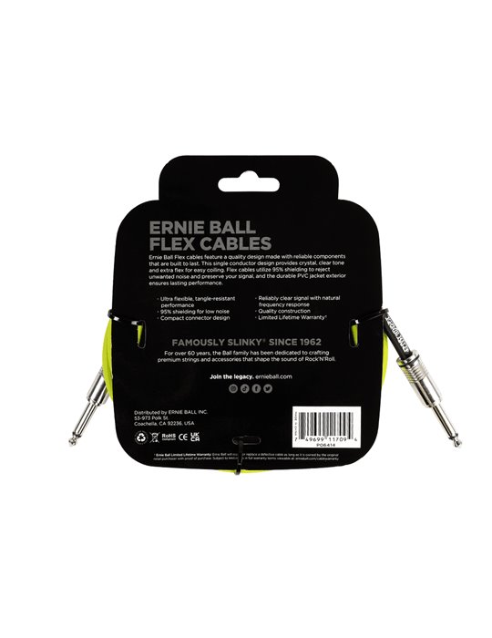 CABLE EB INSTRUMENTO FLEX JACK-JACK SS 3 m - Verde