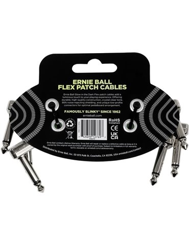 CABLE EB INTERLINK FLEX JACK-JACK AA 7,5 cm . PHOSPHORESCENT (PACK de 3) 2