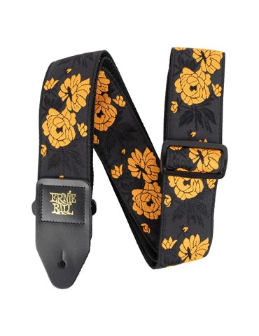 CORREA EB GUIT/ BAJO JACQUARD - TANGERINE ROSE