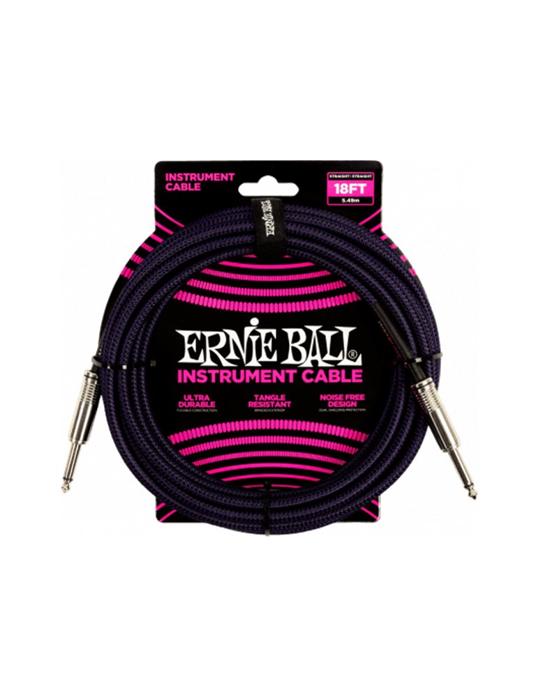 CABLE EB INSTRUMENTO JACK-JACK SS 5,5 m - Negro / Púrpura
