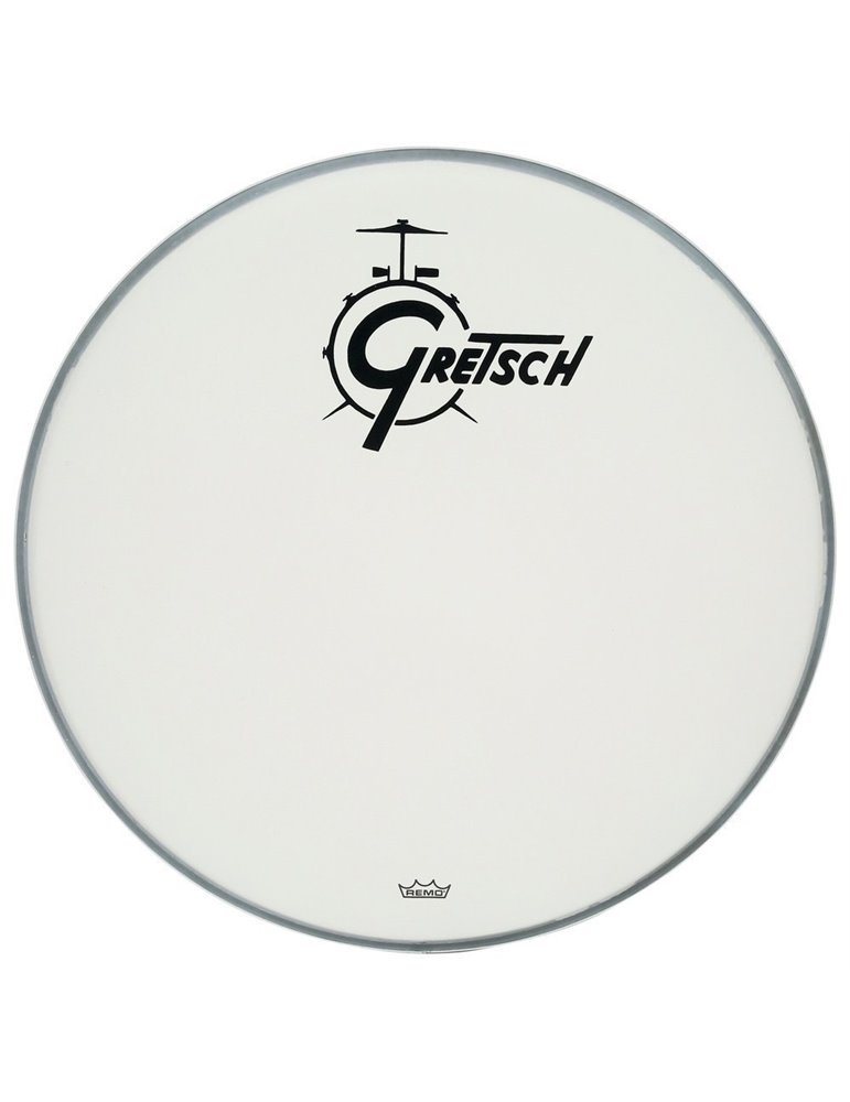 Parche Bombo Ambassador blanco rugoso 18''