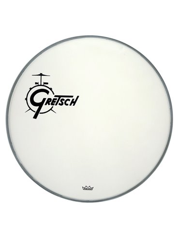 Parche Bombo Ambassador blanco rugoso 24"