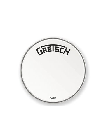 Parche Bombo Ambassador blanco rugoso 18"