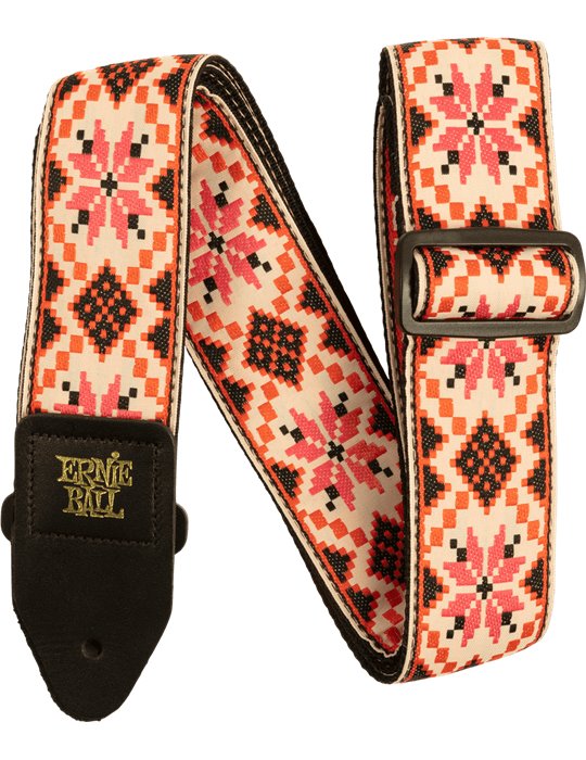 CORREA EB GUIT/ BAJO JACQUARD - CINNAMON NEEDLEPOINT