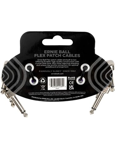 CABLE EB FLEX PATCH 3? PURPLE - PACK 3