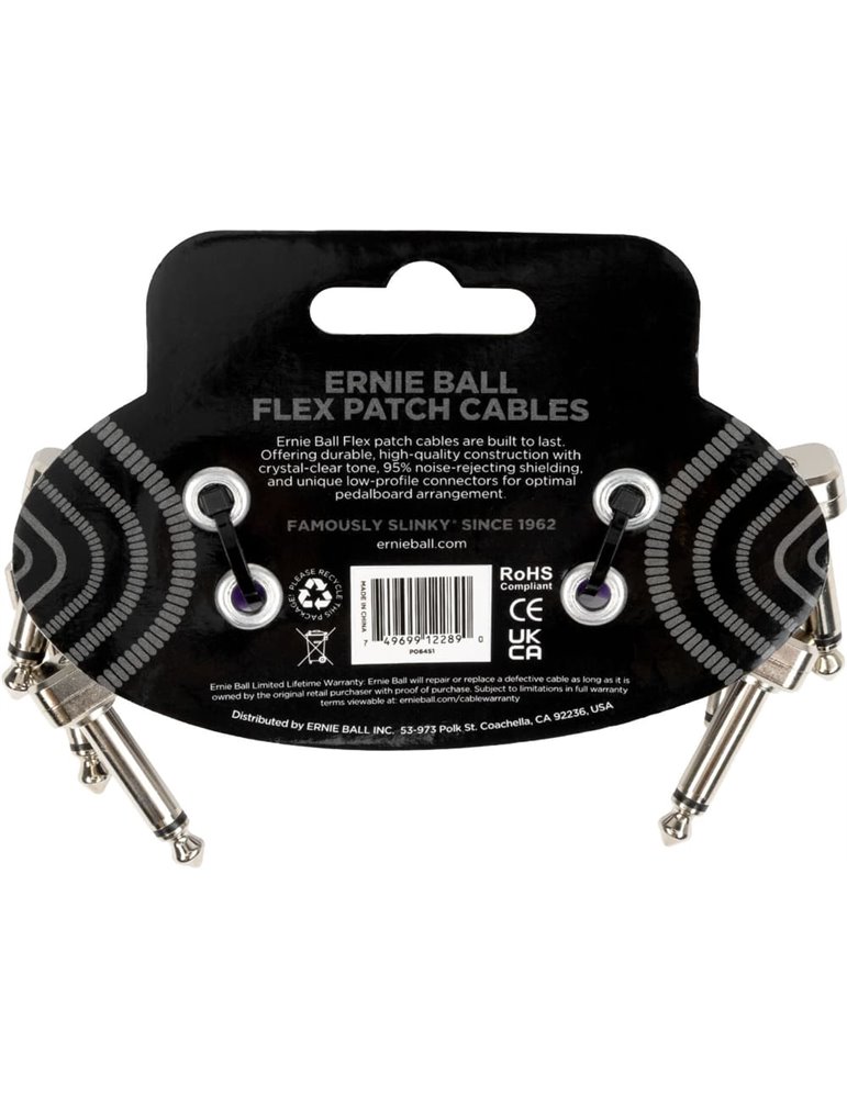 CABLE EB FLEX PATCH 3? PURPLE - PACK 3