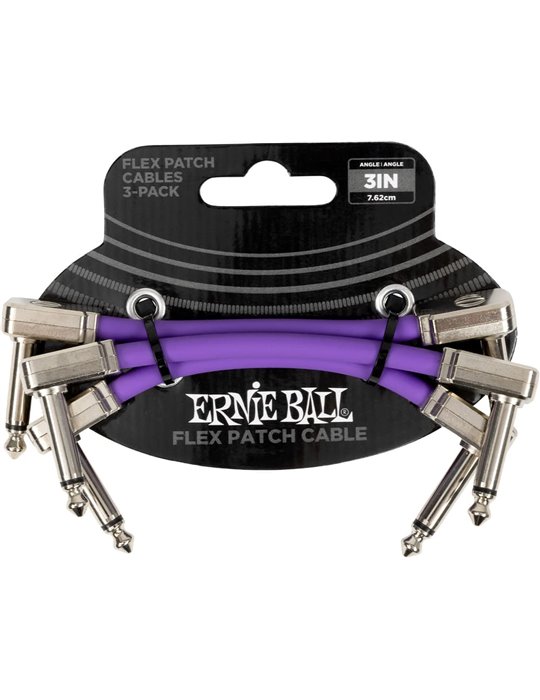 CABLE EB FLEX PATCH 3? PURPLE - PACK 3