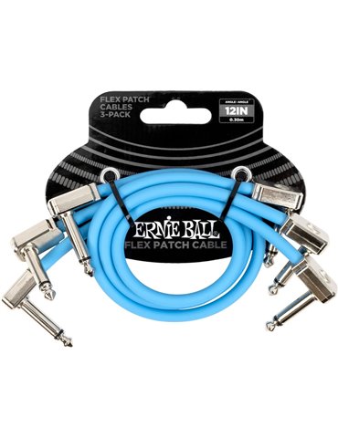 CABLE EB FLEX PATCH 12? AZUL - PACK 3