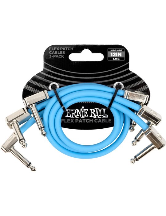 CABLE EB FLEX PATCH 12? AZUL - PACK 3