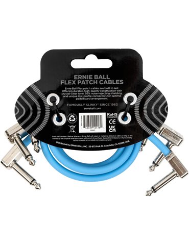 CABLE EB FLEX PATCH 12? AZUL - PACK 3 2