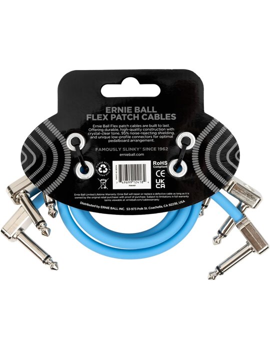 CABLE EB FLEX PATCH 12? AZUL - PACK 3