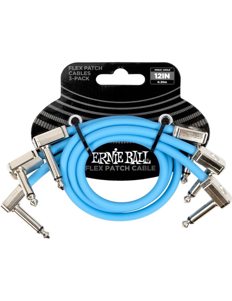 CABLE EB FLEX PATCH 12? AZUL - PACK 3