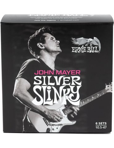 JUEGO ELÉCTRICA SLINKY SILVER JOHN MAYER SIGNATURE 10,5-47 - PACK 6 2