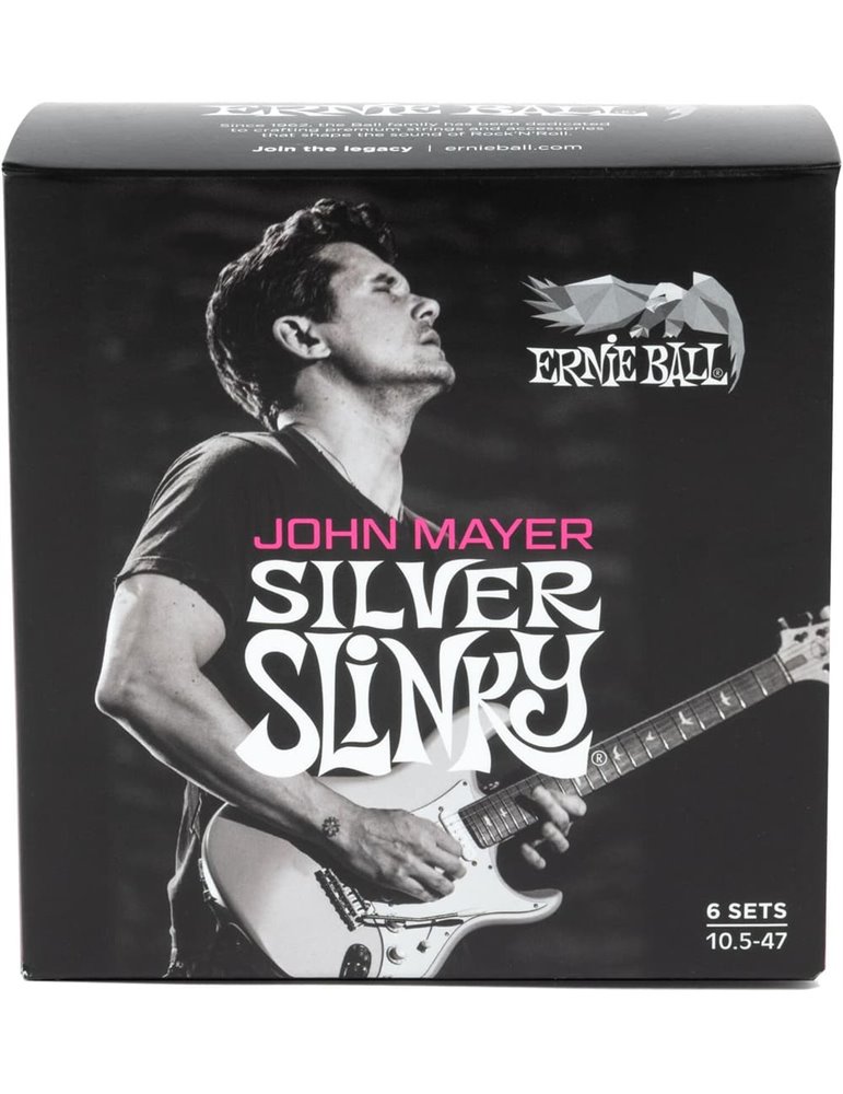 JUEGO ELÉCTRICA SLINKY SILVER JOHN MAYER SIGNATURE 10,5-47 - PACK 6