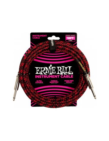 CABLE EB INSTRUMENTO JACK-JACK SS 5,5 m - Negro / Rojo