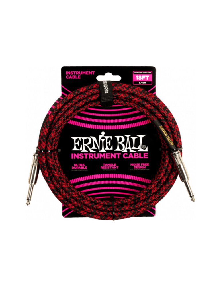 CABLE EB INSTRUMENTO JACK-JACK SS 5,5 m - Negro / Rojo