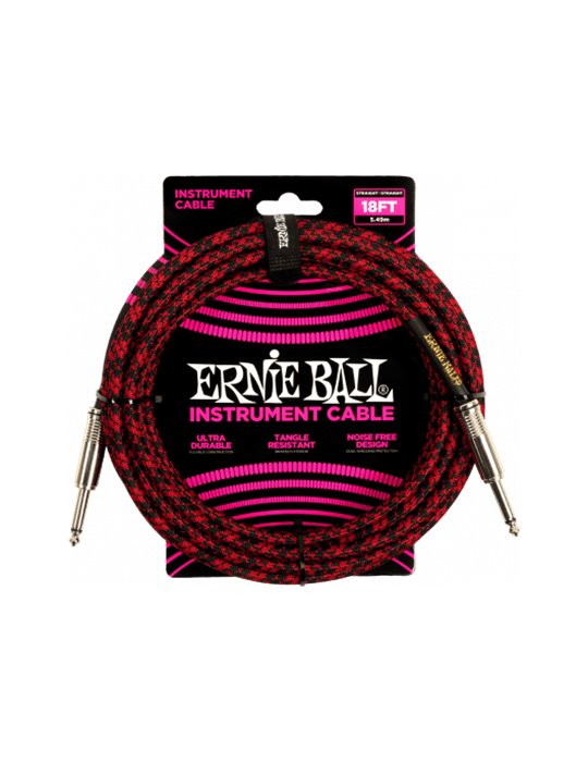 CABLE EB INSTRUMENTO JACK-JACK SS 5,5 m - Negro / Rojo