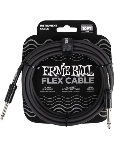 CABLE EB INSTRUMENTO FLEX JACK-JACK SS 3 m - Negro