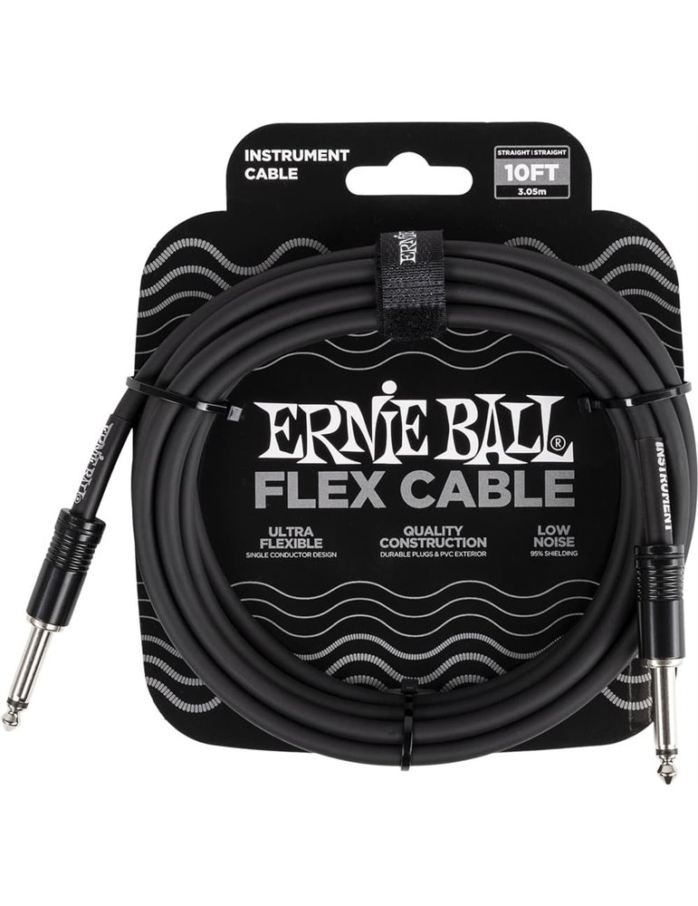 CABLE EB INSTRUMENTO FLEX JACK-JACK SS 3 m - Negro