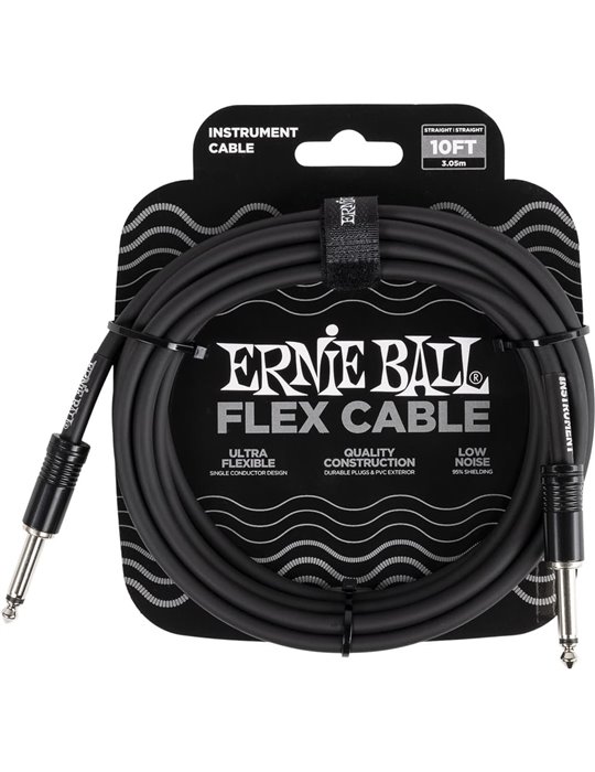 CABLE EB INSTRUMENTO FLEX JACK-JACK SS 3 m - Negro