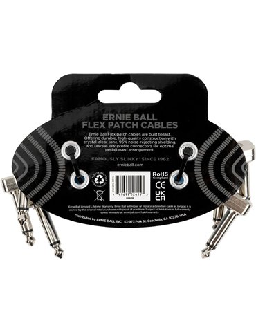 CABLE EB FLEX PATCH 3? AZUL - PACK 3