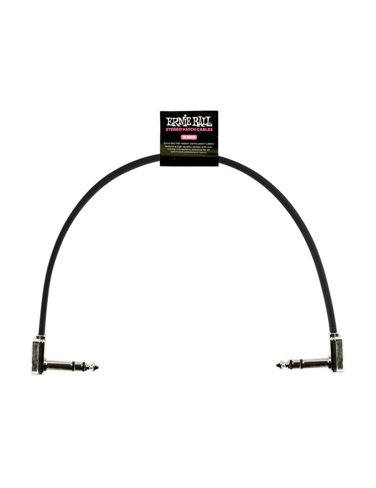 CABLE EB PATCH FLAT RIBBON TRS 12" NEGRO