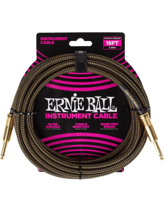 CABLE EB INSTRUMENTO TRENZADO JACK-JACK SS 5,5 m - Pay Dirt