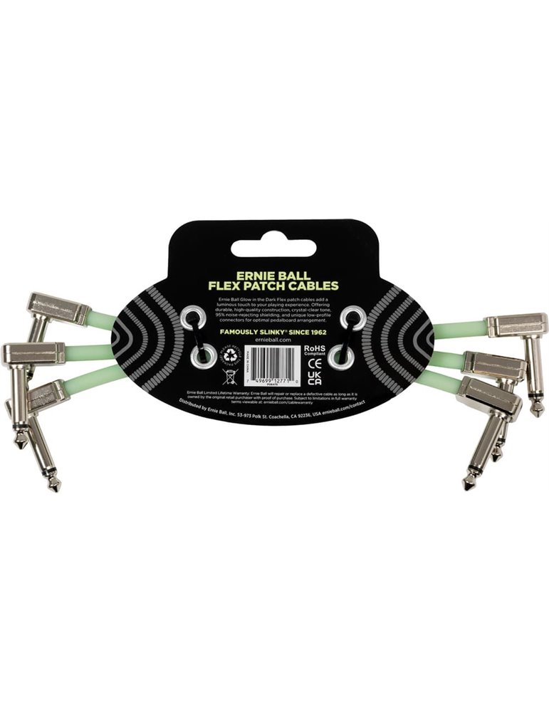 CABLE EB INTERLINK FLEX JACK-JACK AA 15 cm - PHOSPHORESCENT (PACK de 3)