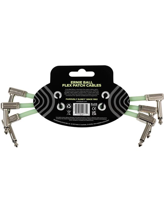 CABLE EB INTERLINK FLEX JACK-JACK AA 15 cm - PHOSPHORESCENT (PACK de 3)