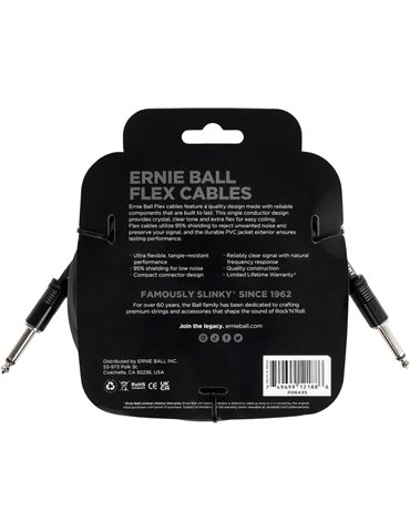 CABLE EB INSTRUMENTO FLEX JACK-JACK SS 6 m - Negro 2
