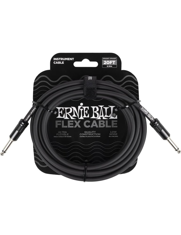 CABLE EB INSTRUMENTO FLEX JACK-JACK SS 6 m - Negro