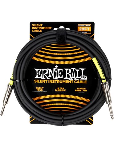CABLE EB INSTRUMENTO SILENT JACK-JACK SS 6 m - NEGRO
