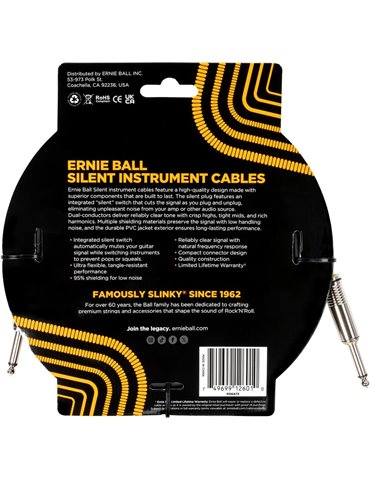CABLE EB INSTRUMENTO SILENT JACK-JACK SS 6 m - NEGRO 2