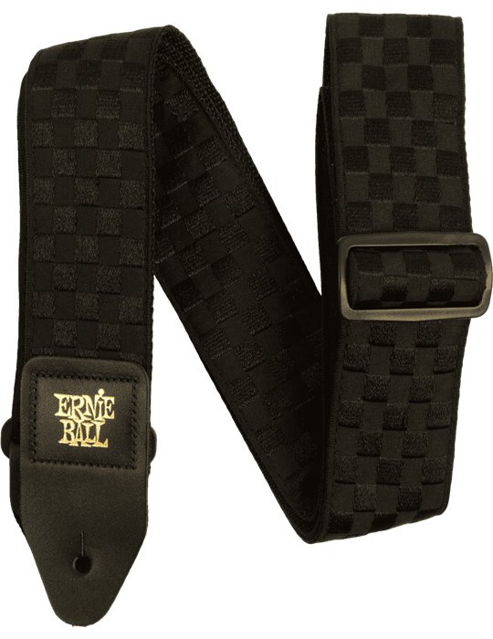CORREA EB GUIT/ BAJO JACQUARD - BLACK CHECKERS