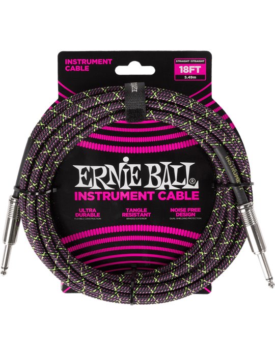 CABLE EB INSTRUMENTO TRENZADO JACK-JACK SS 5,5 m - Purple Python