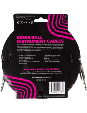 CABLE EB INSTRUMENTO TRENZADO JACK-JACK SS 5,5 m - Purple Python 2