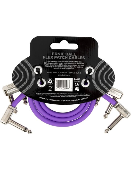 CABLE EB FLEX PATCH 12? PURPLE - PACK 3