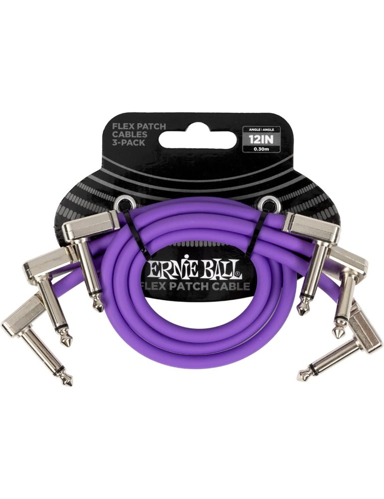 CABLE EB FLEX PATCH 12? PURPLE - PACK 3