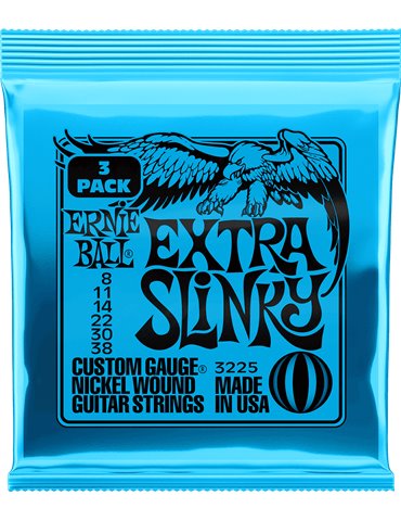 JUEGO ELÉCTRICA SLINKY EXTRA 8-38 TRIPACK (3)