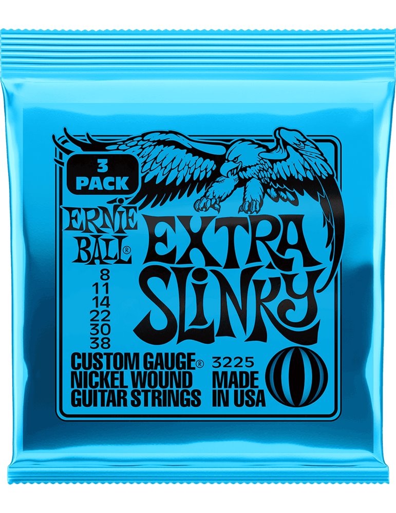 JUEGO ELÉCTRICA SLINKY EXTRA 8-38 TRIPACK (3)