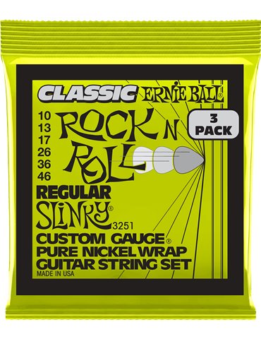 JUEGO ELÉCTRICA SLINKY CLASSIC RnR PURE 10-46 TRIPACK (3)