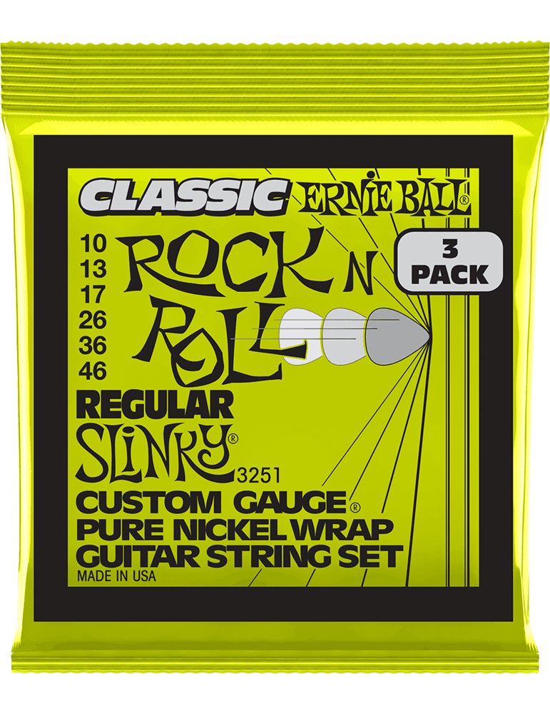 JUEGO ELÉCTRICA SLINKY CLASSIC RnR PURE 10-46 TRIPACK (3)